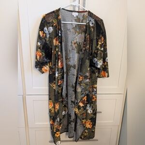 Lularoe Velvet Burnout Kimono